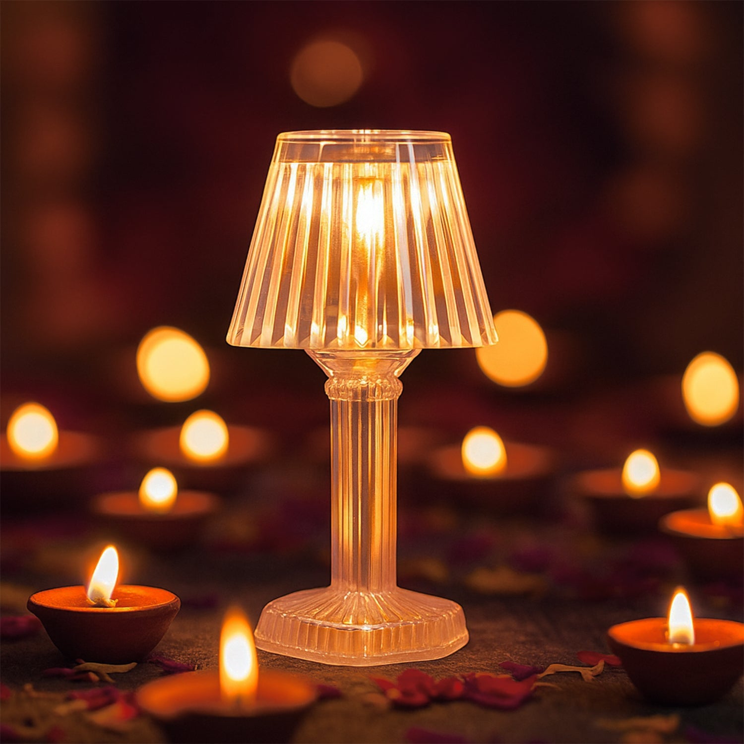 Decorative Crystal Style LED Table Lamps (12 Pc) Decorative Crystal Style LED Table Lamps (12 Pc)